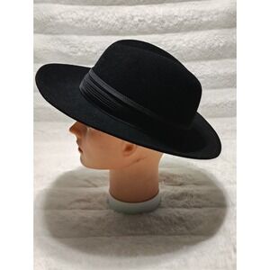 Woman's Lancaster 100% Wool Hat Made In The USA Black WPL 4384
